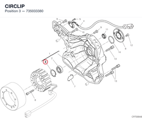 CIRCLIP 735033380 diagram position