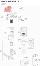 Diagram preview: PLUG SCREW M5X6 CPL. (36120151S)