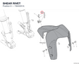 SHEAR RIVET 73640251A diagram position