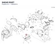 SHEAR RIVET 73640401A diagram position
