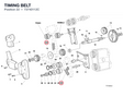 TIMING BELT 73740112C diagram position