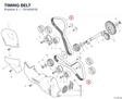 TIMING BELT 73740251B diagram position