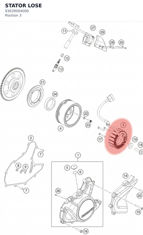 Diagram preview: STATOR LOSE (93639004000)