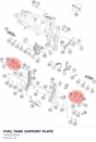 Diagram preview: FUEL TANK SUPPORT PLATE (76403034000)