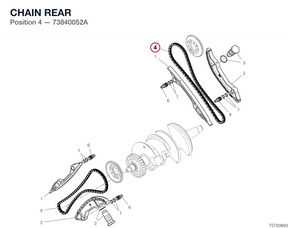 CHAIN REAR 73840052A diagram position