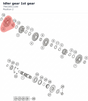 Diagram preview: Idler gear 1st gear (79433011100)