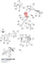 Diagram preview: NUT SQUARE M6 (J910000600506)