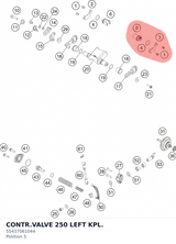 Diagram preview: CONTR.VALVE 250 LEFT KPL. (55437061044)