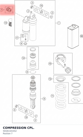 Diagram preview: COMPRESSION CPL. (50181101S52)