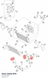 Diagram preview: hose clamp D24 (90135020002)