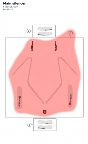 Diagram preview: Main silencer (63505083000)