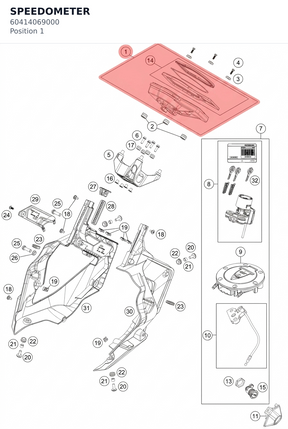 Diagram preview: SPEEDOMETER (60414069000)
