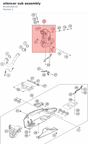 Diagram preview: silencer sub assembly (91105183133)
