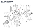 KEY 4X4X10 UNI 6604 741010770 diagram position