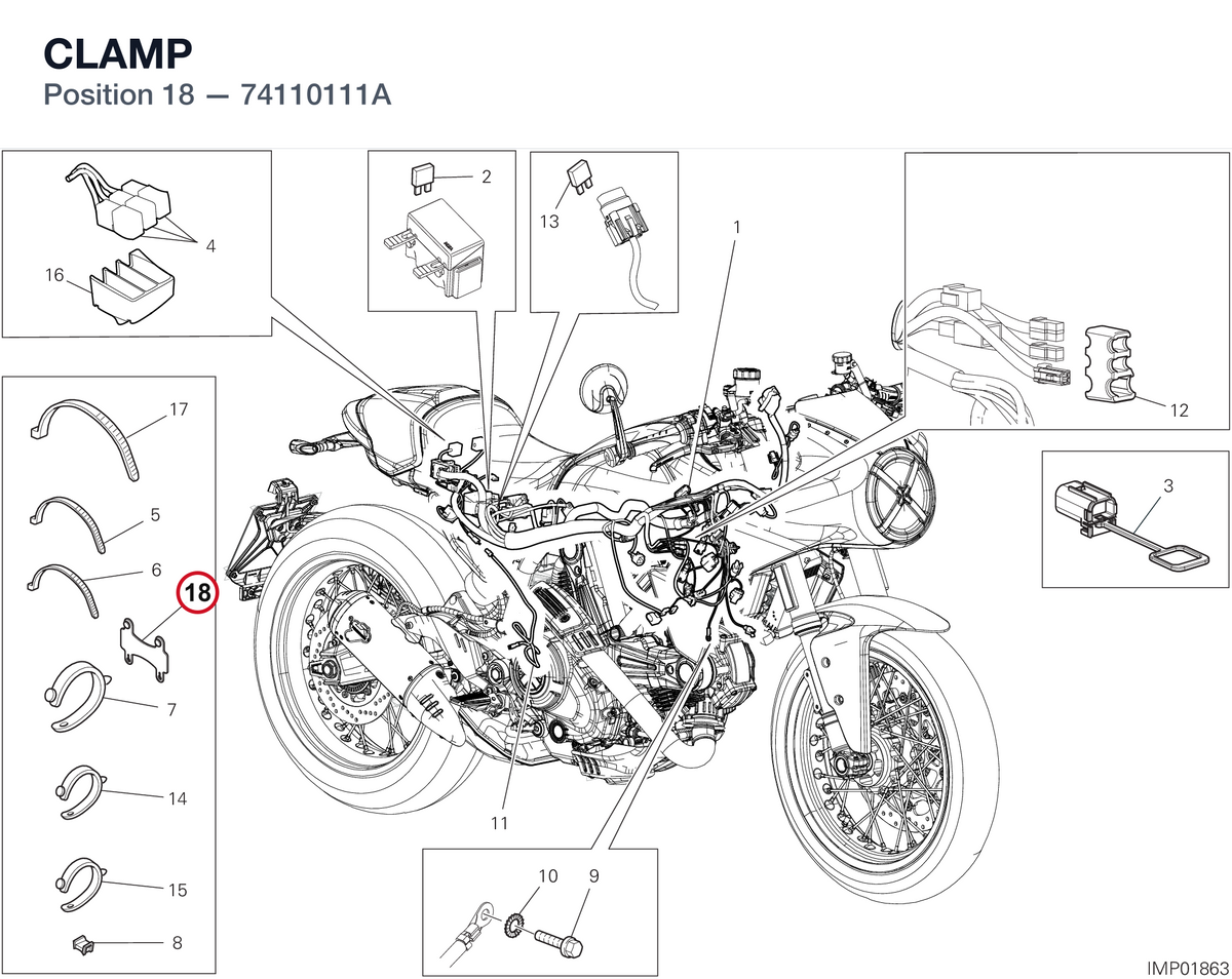 CLAMP 74110111A diagram position