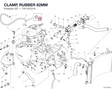 CLAMP, RUBBER 62MM 74110121A diagram position
