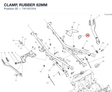 CLAMP, RUBBER 82MM 74110131A diagram position