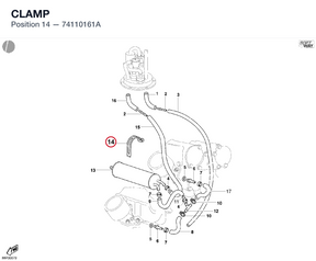 CLAMP 74110161A diagram position