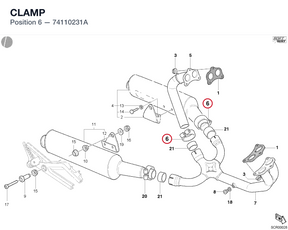 CLAMP 74110231A diagram position