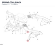 SPRING,COIL,BLACK 74110291A diagram position