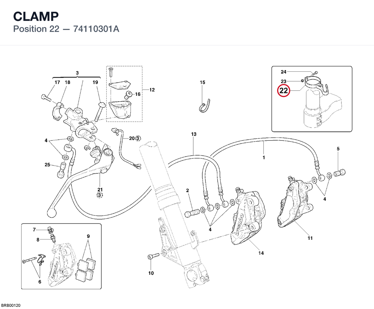 CLAMP 74110301A diagram position
