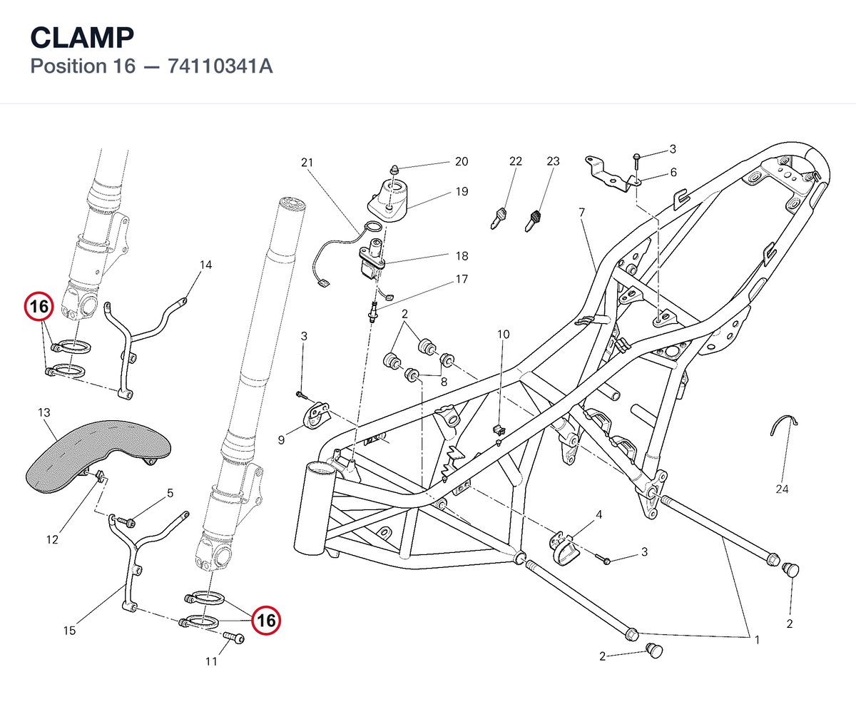 CLAMP 74110341A diagram position