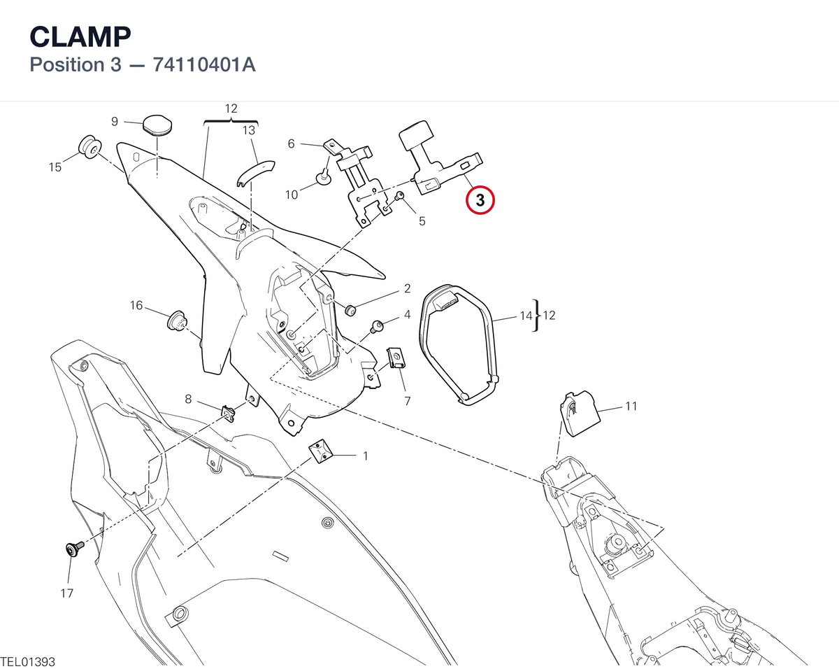 CLAMP 74110401A diagram position
