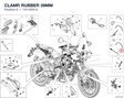 CLAMP, RUBBER 39MM 74110551A diagram position