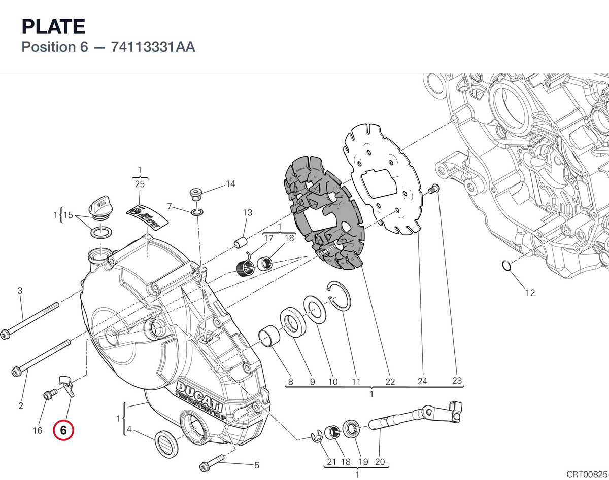 PLATE 74113331AA diagram position