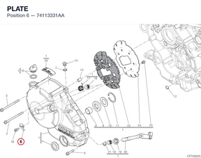 PLATE 74113331AA diagram position