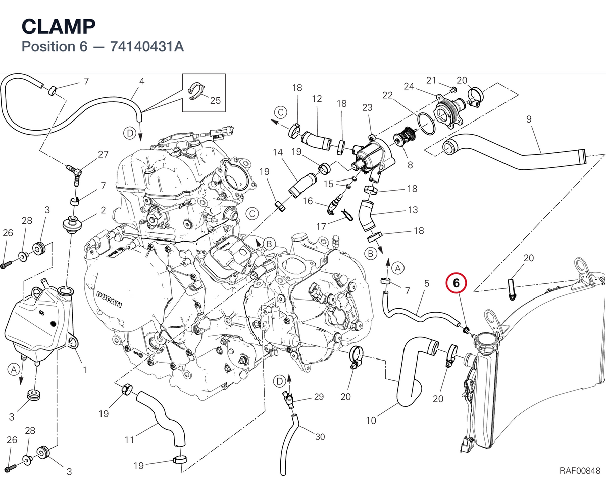 CLAMP 74140431A diagram position