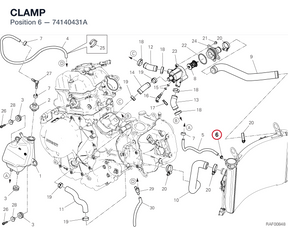 CLAMP 74140431A diagram position