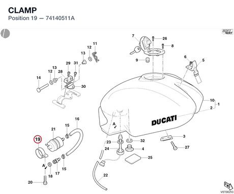 CLAMP 74140511A diagram position
