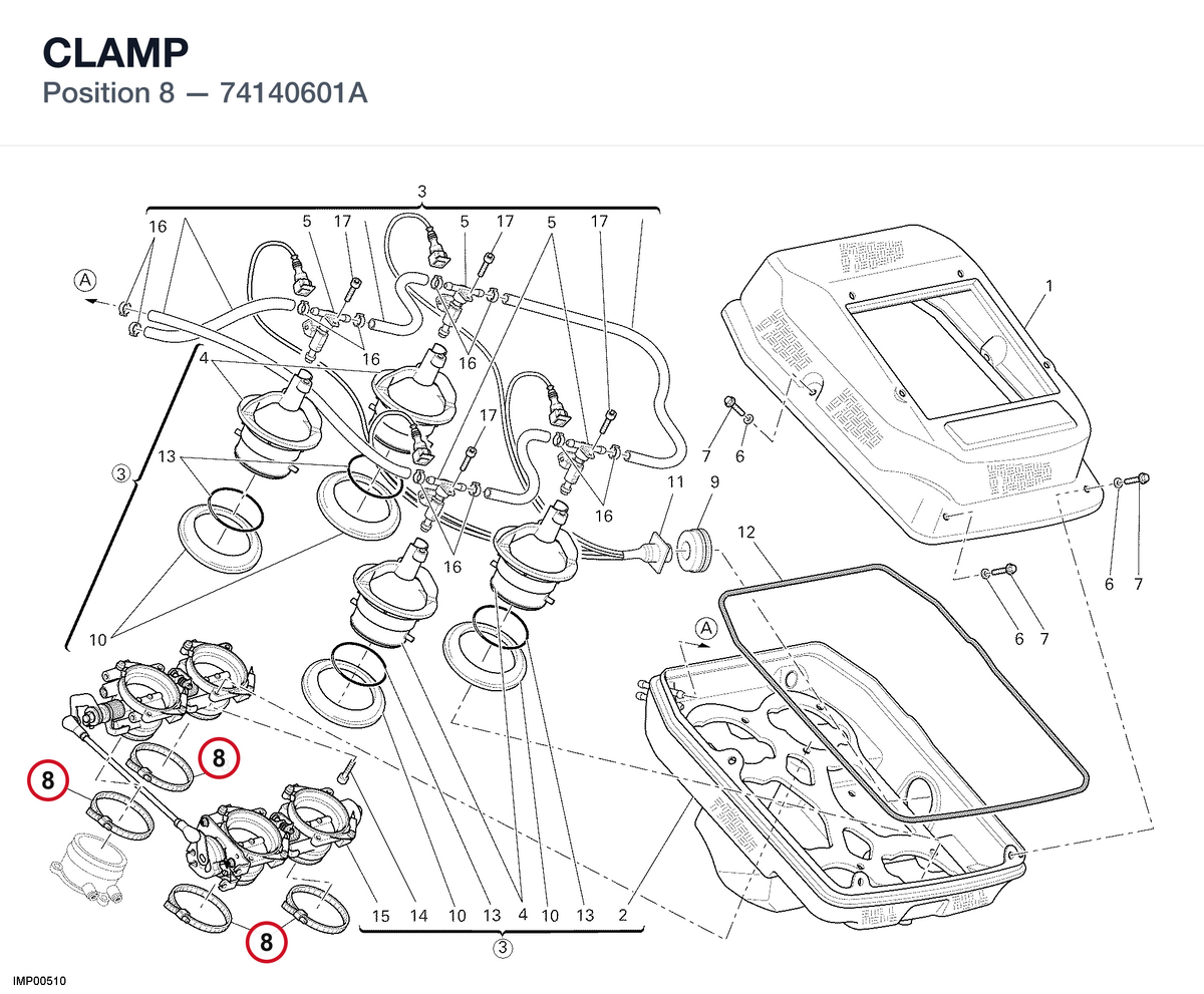 CLAMP 74140601A diagram position