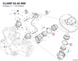 CLAMP 65-85 MM 74141891A diagram position