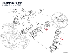 CLAMP 65-85 MM 74141891A diagram position