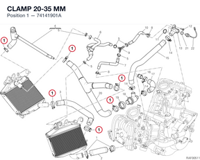 CLAMP 20-35 MM 74141901A diagram position