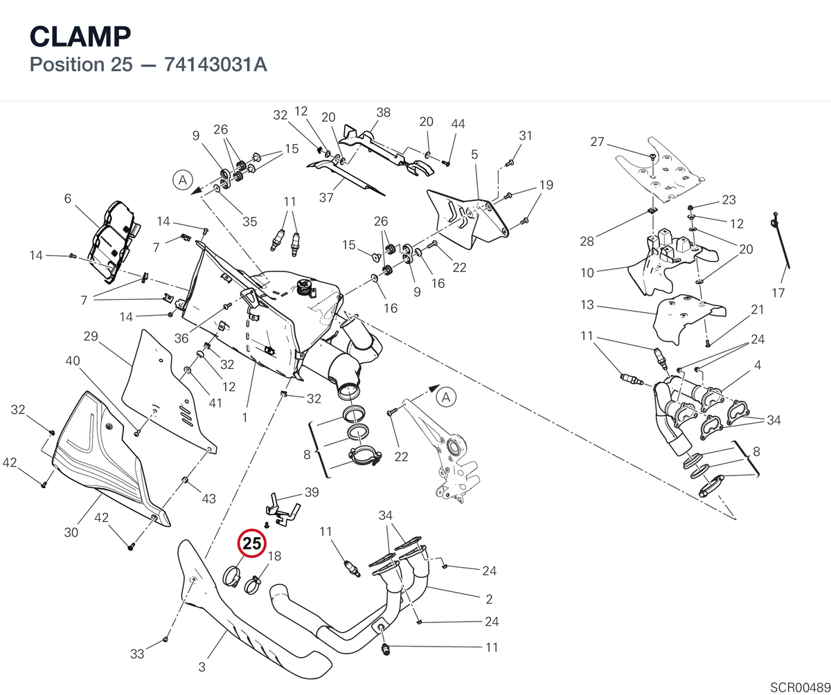 CLAMP 74143031A diagram position