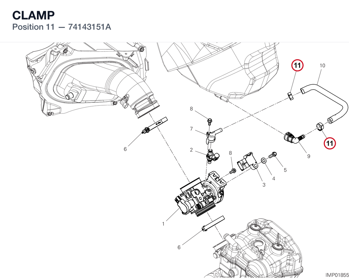 CLAMP 74143151A diagram position