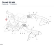 CLAMP 25 MM 74150331B diagram position