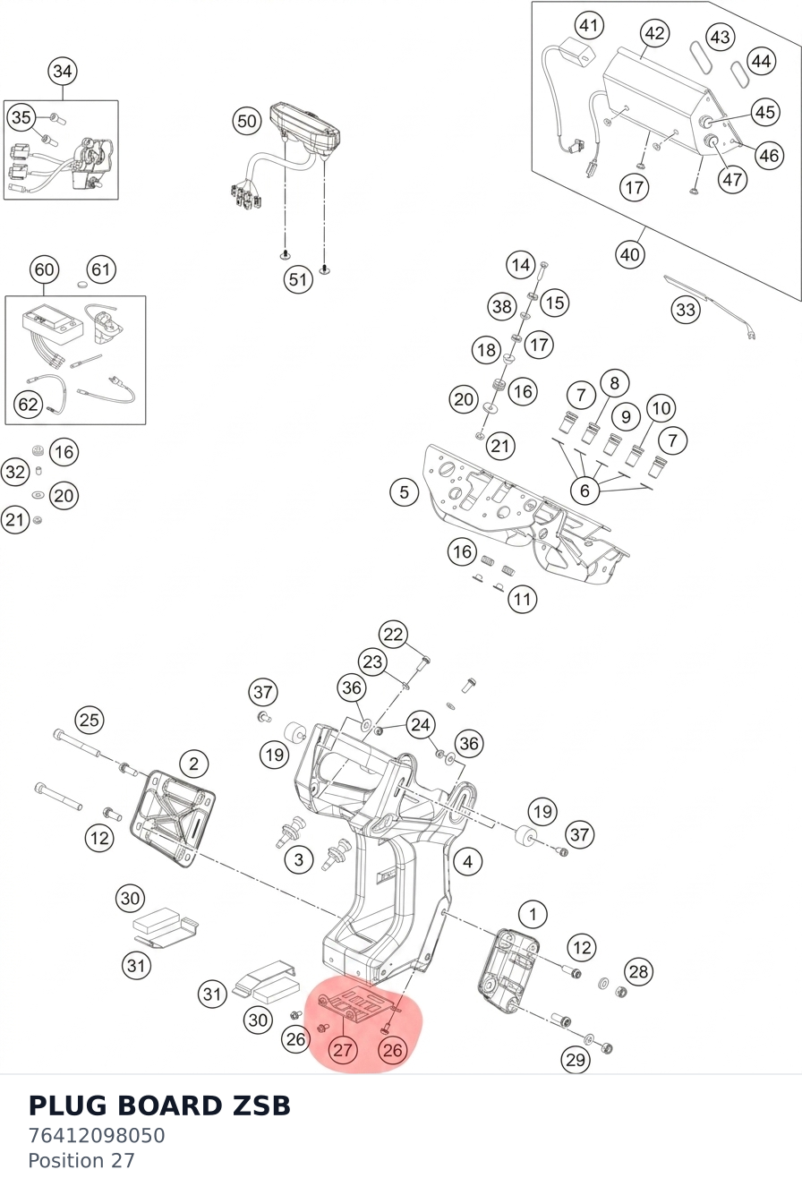 Diagram preview: PLUG BOARD ZSB (76412098050)