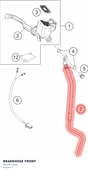 Diagram preview: BRAKEHOSE FRONT (90113012000)
