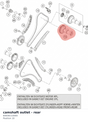 Diagram preview: camshaft outlet - rear (60836110000)