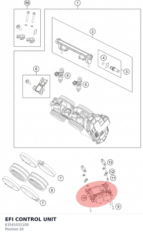 Diagram preview: EFI CONTROL UNIT (63541031100)