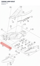 Diagram preview: SWING ARM BOLT (69004037244)