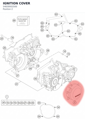 Diagram preview: IGNITION COVER (54830002500)