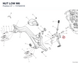 NUT LOW M6 74750051B diagram position