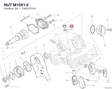 NUT M10X1.5 74810731A diagram position