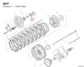 NUT 74811182A diagram position