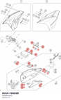 Diagram preview: BUSH FENDER (90508010050)